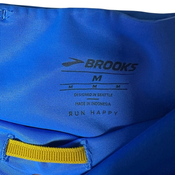 Brooks Running 2-in-1 Pocket Shorts Blue Women’s Size M High Waist - Picture 6 of 6